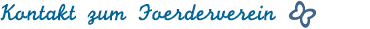 Ihr Kontakt zum Förderverein